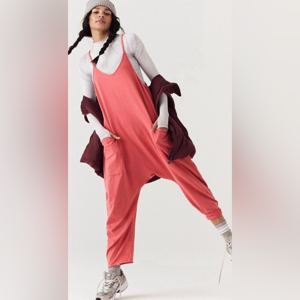 Nwt Free People Hot Shot Onsie Red Apple